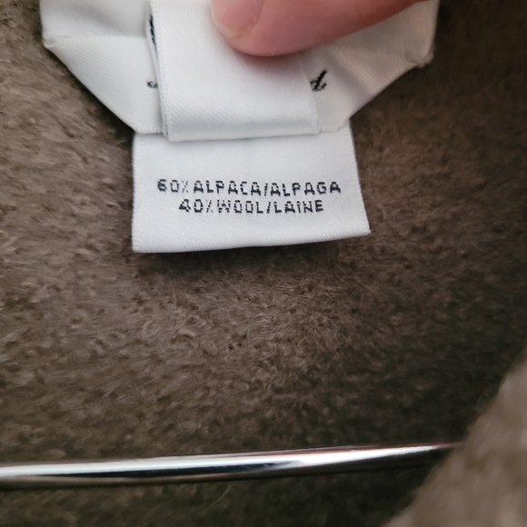 Talbots Olive Alpaca/Wool Jacket - Picture 9 of 11